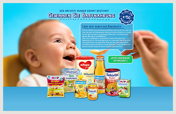 Babynahrung 2 - Leadgenerierung Kampagne - Elsovero design