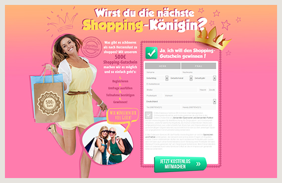 Shopping-Königin1-Leadgenerierung-Kampagne-Elsovero-design